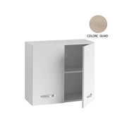 Wall cabinet for kitchen elm 2 doors Cm 80x30xH 72