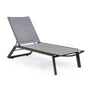 4x Cruise reclining lounger with anthracite wheels