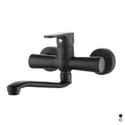 Miscelatore monocomando lavello a muro nero opaco