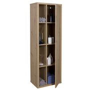 Mobile colonna con 1 anta e 4 vani - Ladama - Rovere Miele - 160x51.40x35.00 cm
