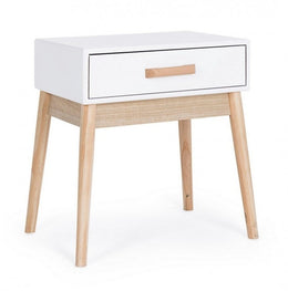 ORDINARY white cabinet 1 drawer 48h cm
