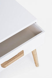 ORDINARY white cabinet 1 drawer 48h cm