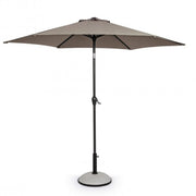 Ombrellone Kalife 2.7m Tortora - Struttura Verniciata a Polvere, Palo in Alluminio, Telo in Poliestere 160gr/m2