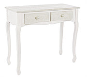 Console in MDF with two drawers Bianca CLORINNE 90x40x h78 cm