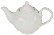White teapot nicole pl-0152 Ø cm. 14.5x 24.5h 15