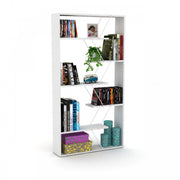 Modern white divider modern bookcase 84x22x157 cm h