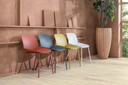 Set of 4 Polypropylene Chairs 55cm x 46cm x 79cm