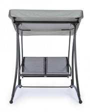 Two-seater steel rocking chair Anthracite GRELY 145x120x h185 cm