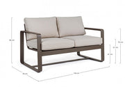 Sofa 2 Seats C-C Merrigan Coffee Yk14