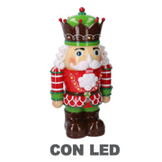 Resin soldier with green led cm26x18h48