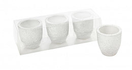 9x Silver Lantern Candle Holder