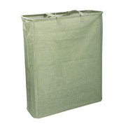 Foldable rectangular green fabric basket cm55x19h66