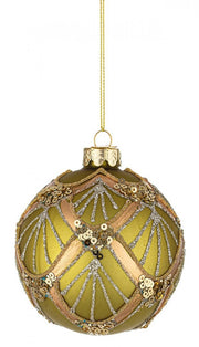 12x Luxe Green-Champagne Vt Sphere D80