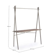 Industrial rectangular display table 98h cm