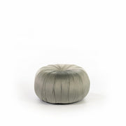Gray metal velvet design pouf 36 x 36 x h 30 cm