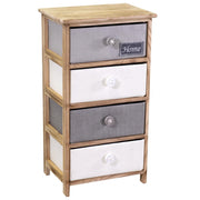 Cassettiera Brenda bottone 4 cassetti cm40x29xh73