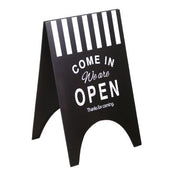 Rectangular black open-close iron sign cm45x41x70.5