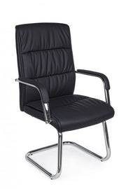 Sydney office armchair with black eco-leather armrests