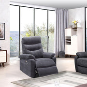 Dark Grey Electric Recliner Armchair 855 x 92 x 109 cm