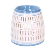 Round blue ceramic essence burner cmø12,6h12,6