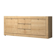 Sideboard with two doors and three drawers Oak OCEAN 210x45x h85 cm