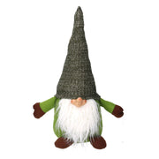 Green fabric gnome cm16x14h36