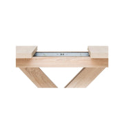 Extendable table with crossed legs, sonoma oak color 160-200x90xh76 cm