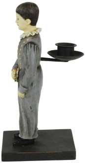 Gray child candle holder cy-0579 cm9x10h21