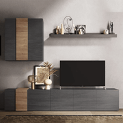 Sabry wall system 301 cm titanium oak Kadiz