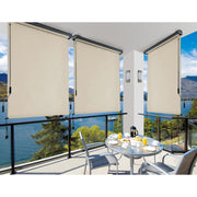 Manual beige aluminum outdoor roller blind 180 x h 250 cm