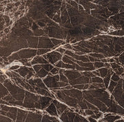 Briva extendable table in glossy brown - dove gray