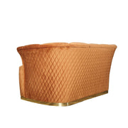 2 seater sofa Argentario rust velvet