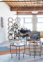 2x Mondrian Wall Decoration 80.5X35