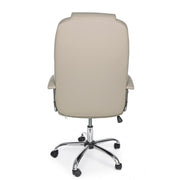 Dehli dove gray eco-leather office armchair