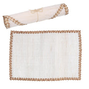 Rectangular white fabric runner tablecloth cm30x150