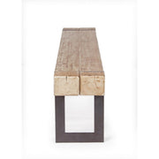 Urban industrial bench Garrett wood steel