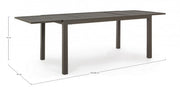 Extendable outdoor table in aluminum Caffè HILDE YK14 160 - 240x90x h75 cm