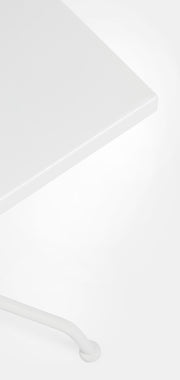 KELSIE WHITE TABLE 70X70