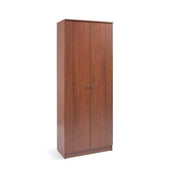 Multipurpose shoe cabinet Antique Walnut wood melamine 2 doors h182x71x38