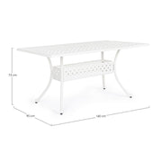 Ivrea outdoor table rectangular white 90 x 160 cm