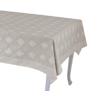 Rectangular beige venice brocade tablecloth cm140x180