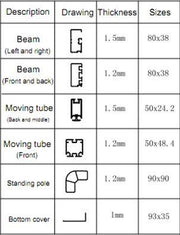 Milwaukee aluminum gazebo with electric cover 3x3m x 2.5h