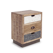 Vintage 3 drawer bedside table