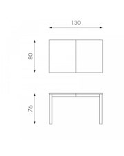 Extendable table 130-210 x 80 cm - Traffic