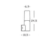 Applique In Alto E27 graphite stem line