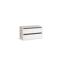 Wooden chest of drawers for indoor wardrobe White color cm H.50xL.86,5xP.45