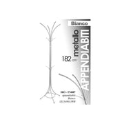 Appendiabiti ufficio piantana bianco in metallo cm 182 h