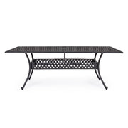 Ivrea outdoor table rectangular anthracite 107 x 213 cm