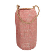 Round pink fabric lantern cmø22h40