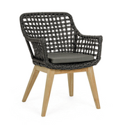 Black Madison Chair With Armrests
